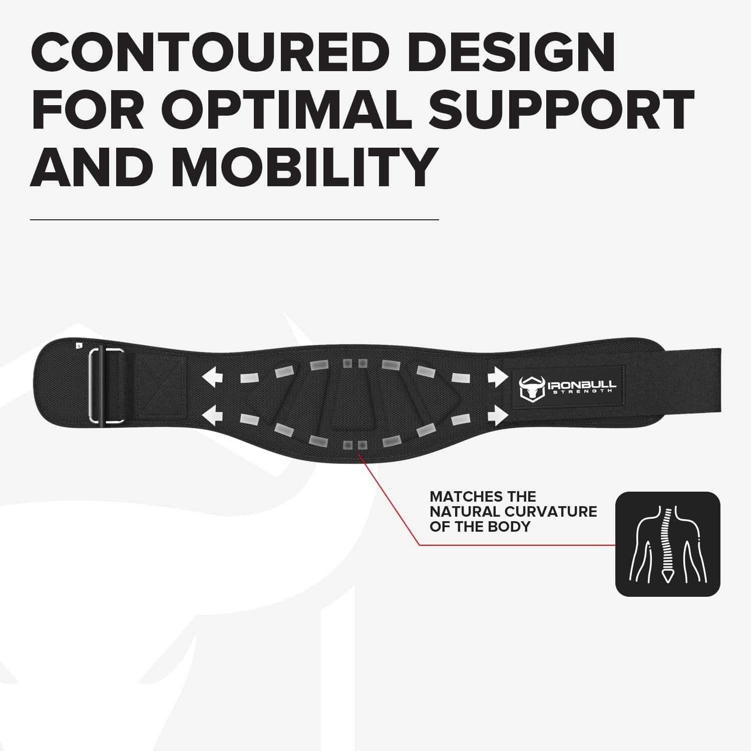 IRON BULL STRENGTH - Adjustable Weightlifting Belt For Back Support